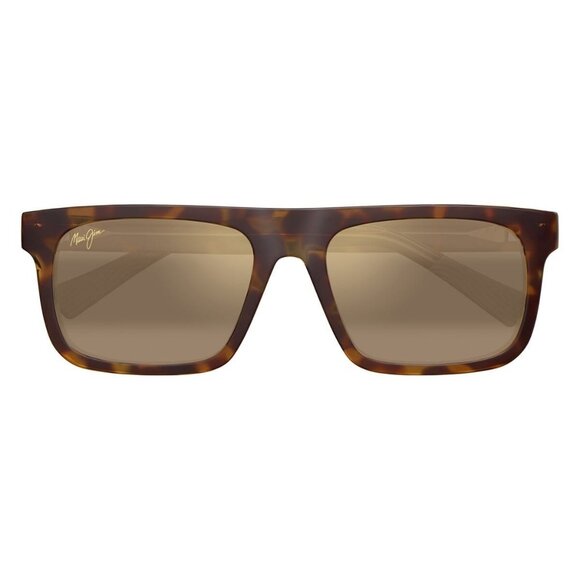 New MAUI JIM Opio Havana Polarised Square H616 01 Sunglasses Women - Picture 2 of 4